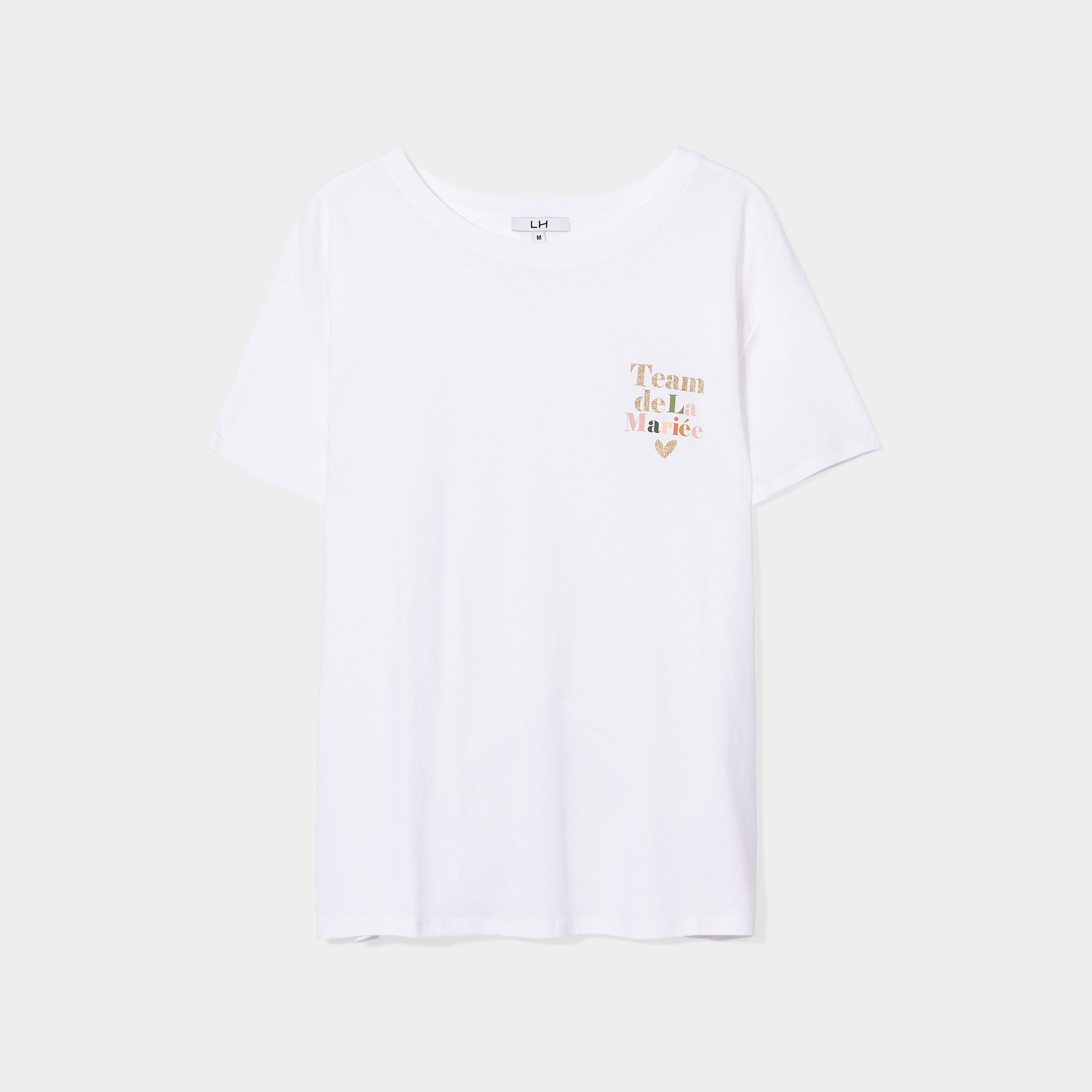 T-shirt EVJF oversize coton blanc femme | La Halle