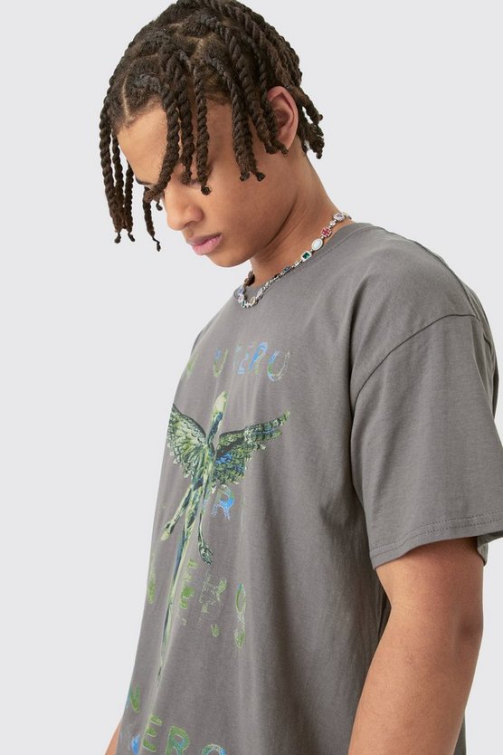 Kastiges Oversize T-Shirt mit lizenziertem Nirvana-Print