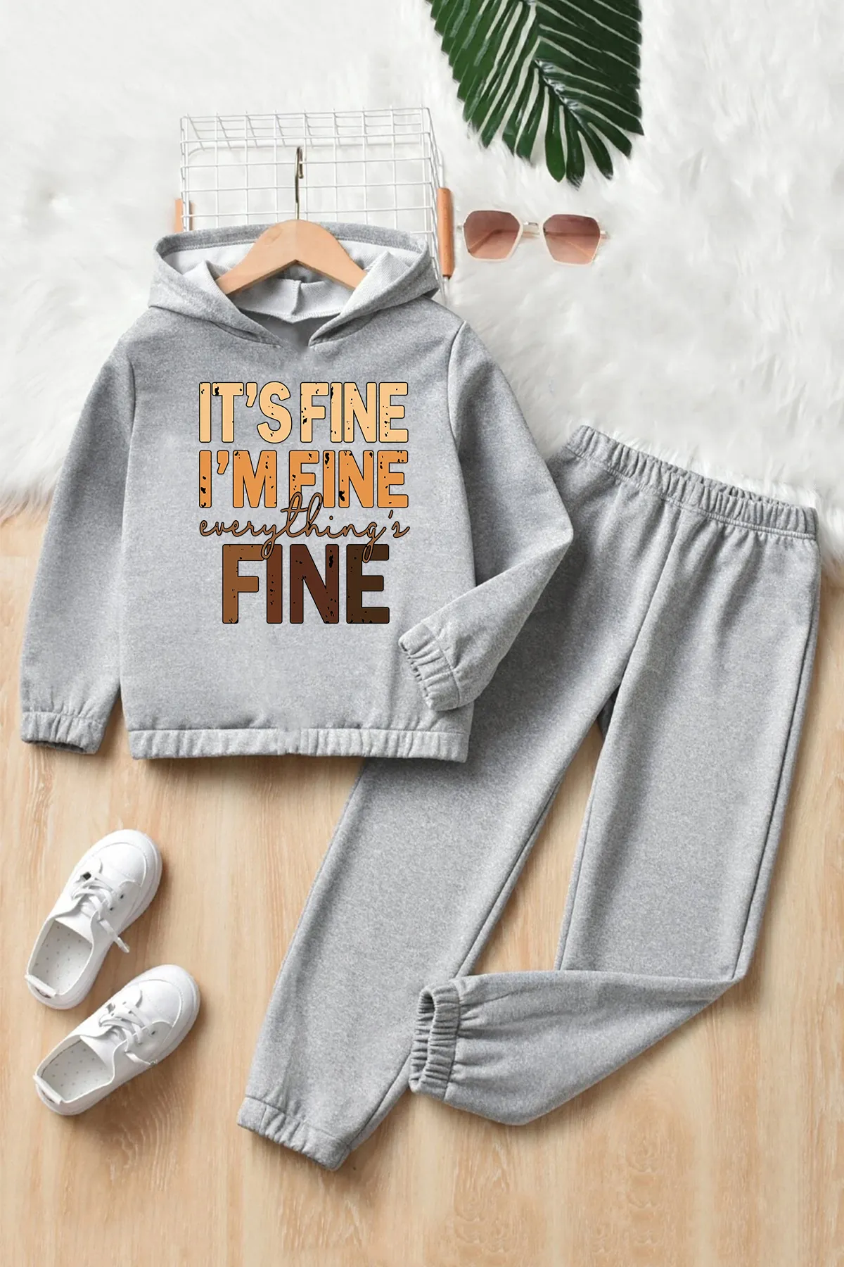 uyguntarz  Sport-Sweatsuit Set - Grau - Regular Fit
