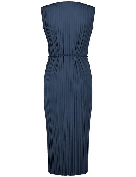 Plisseekleid mit Kordel-Taillenband