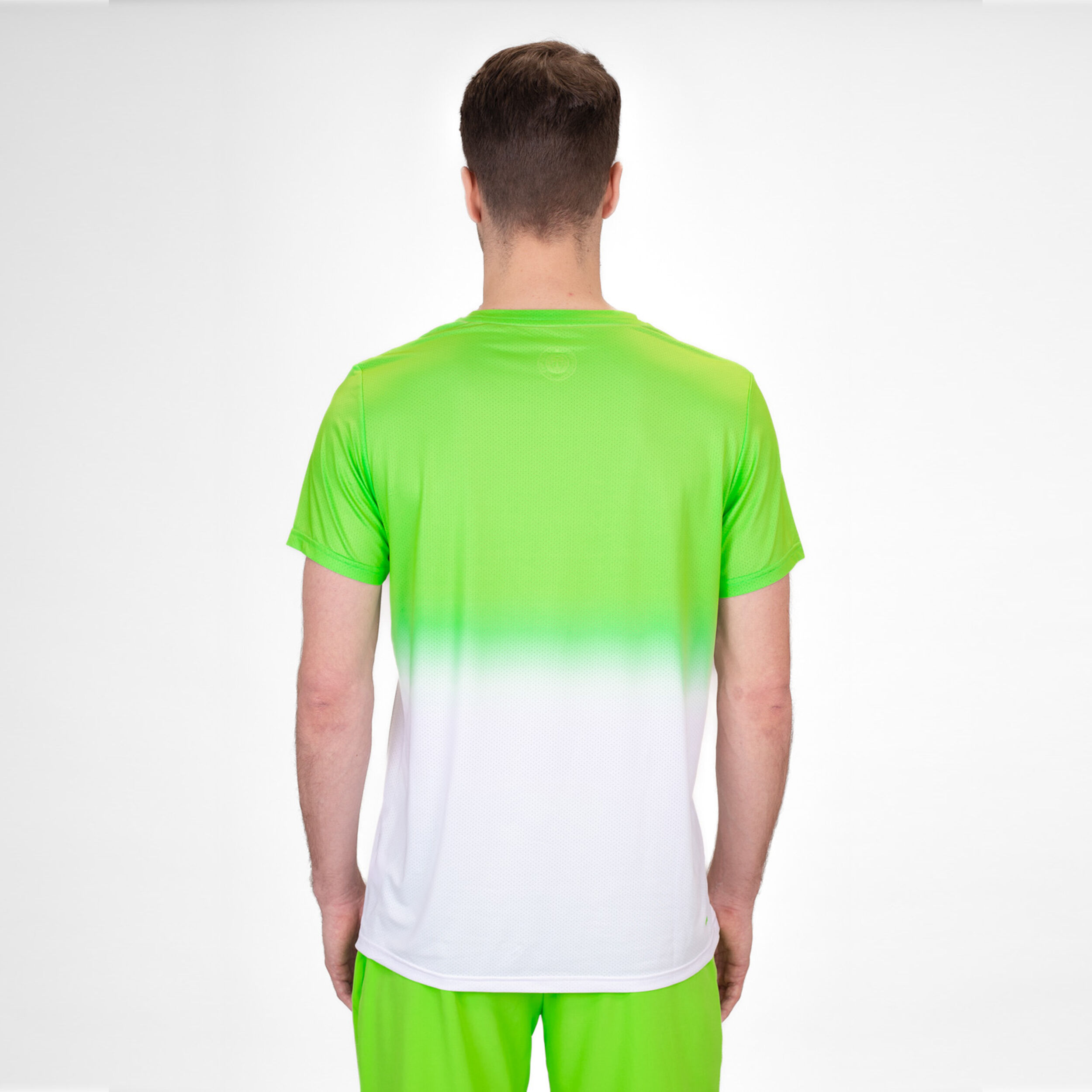 Crew Gradiant T-Shirt Herren - Neongrün, Weiß