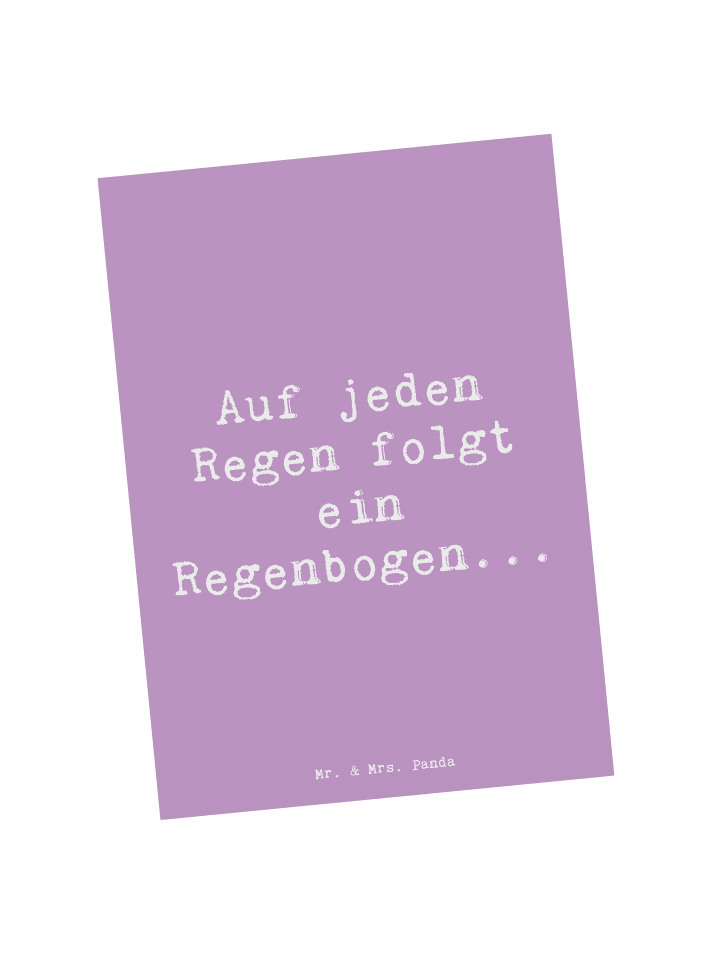 Mr. & Mrs. Panda Postkarte Spruch Mit Enttäuschungen umgehen mit... in Lavendeltraum günstig kaufen onesize