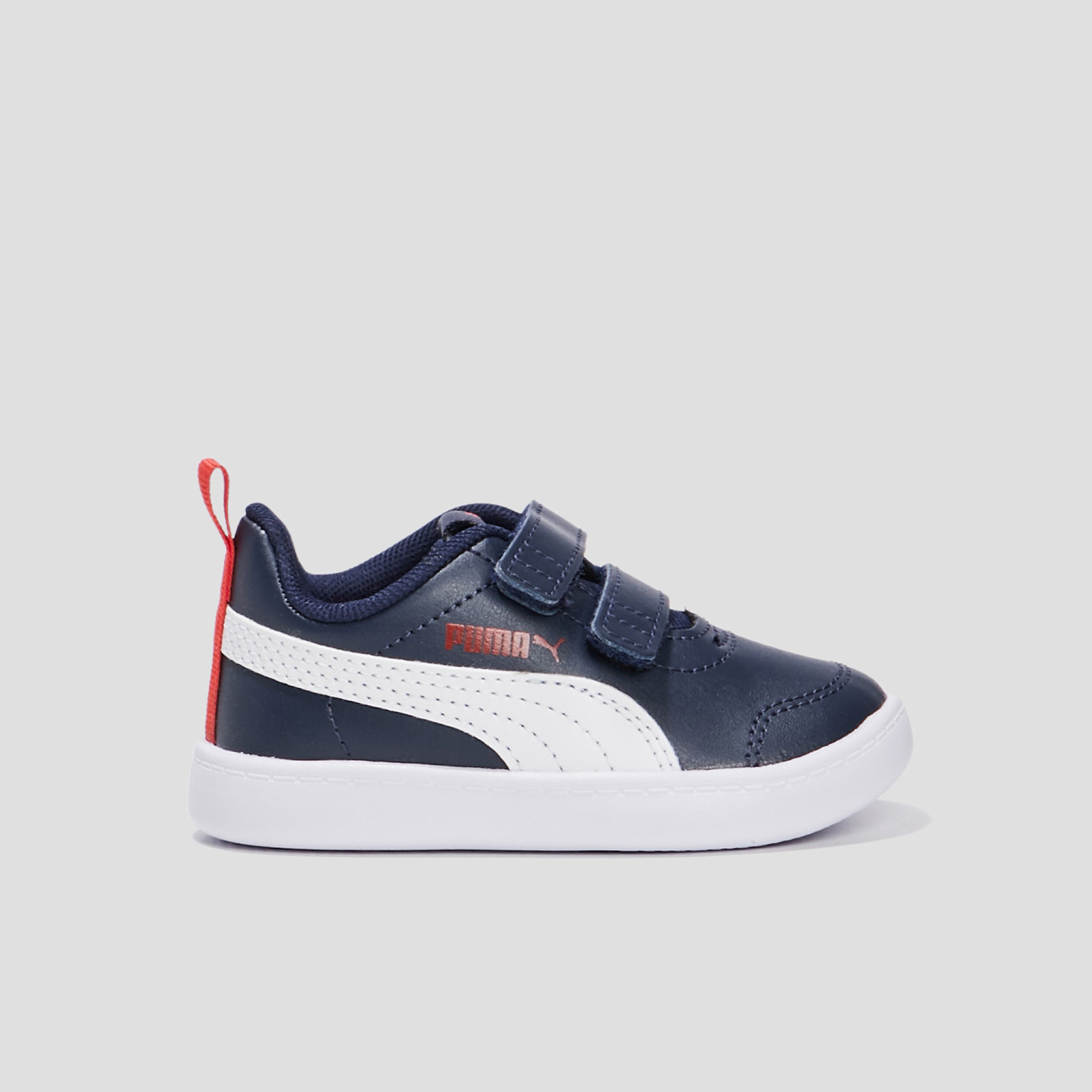 Tennis à scratchs Puma Courtflex bleu marine bébé garçon | La Halle