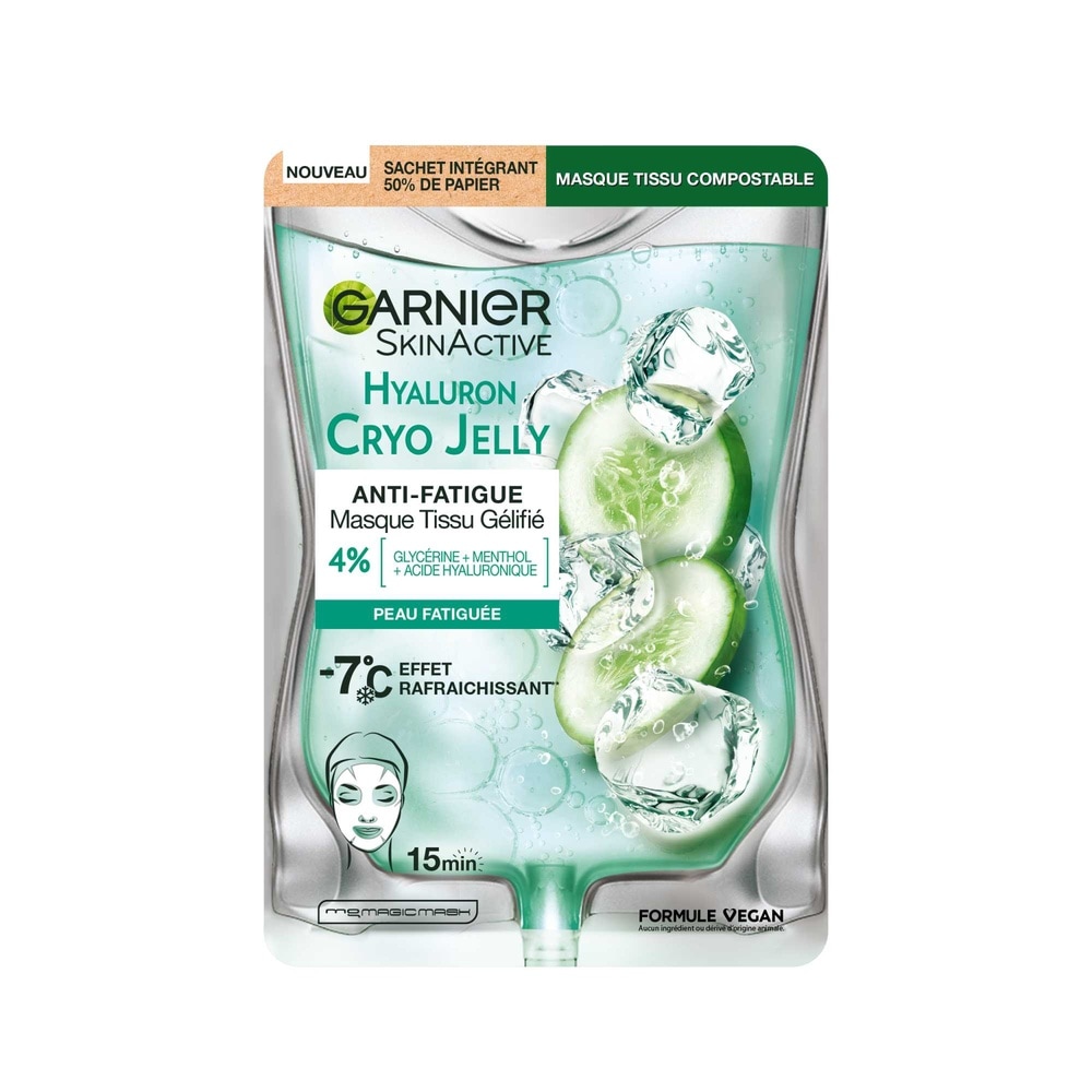 garnier SkinActive Masque tissu gélifié Hyaluron Cryo Jelly