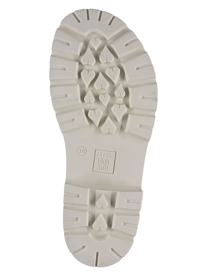 Ara Shoes Leder-Sandalen in Grün günstig kaufen