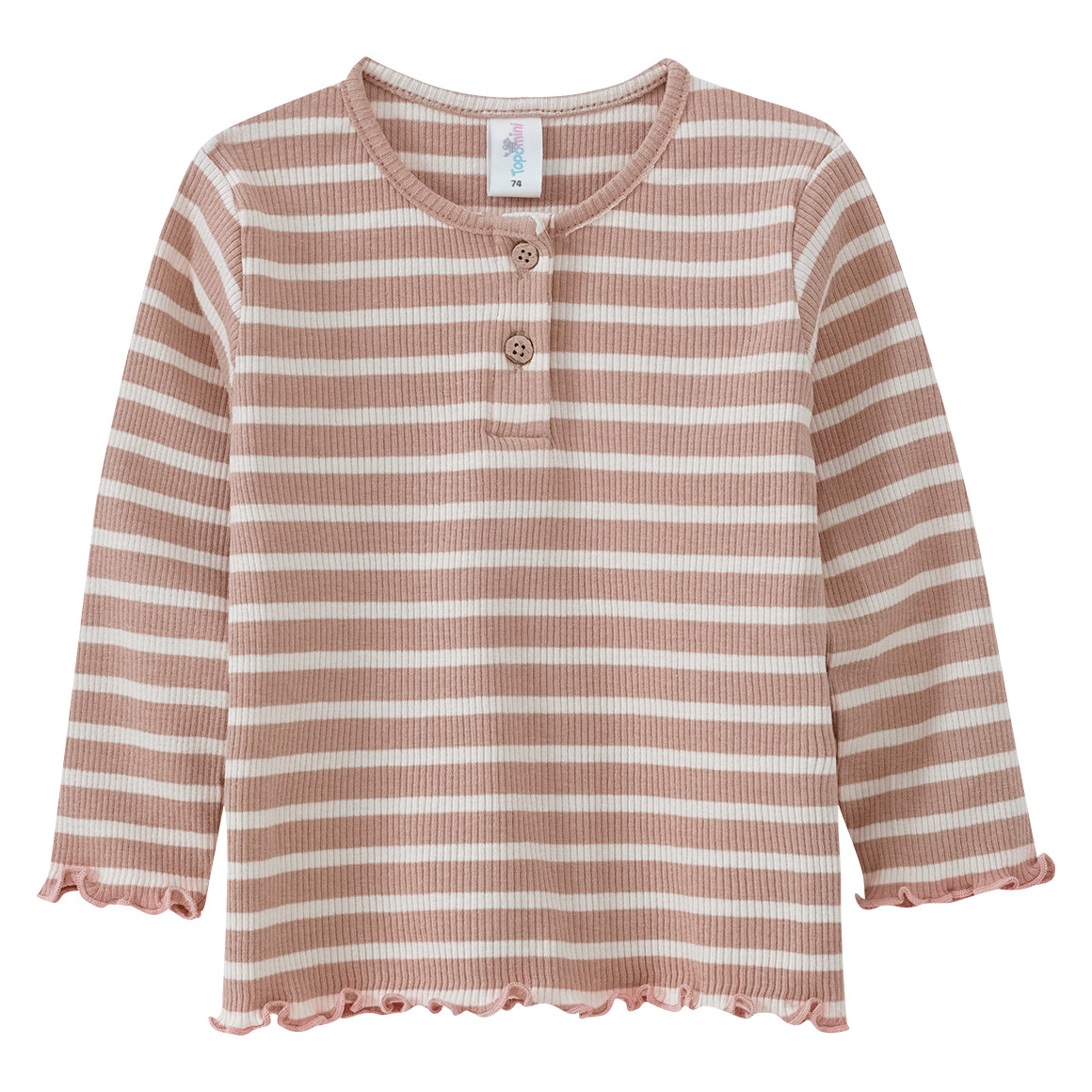 Baby Langarmshirt im Ringel-Look