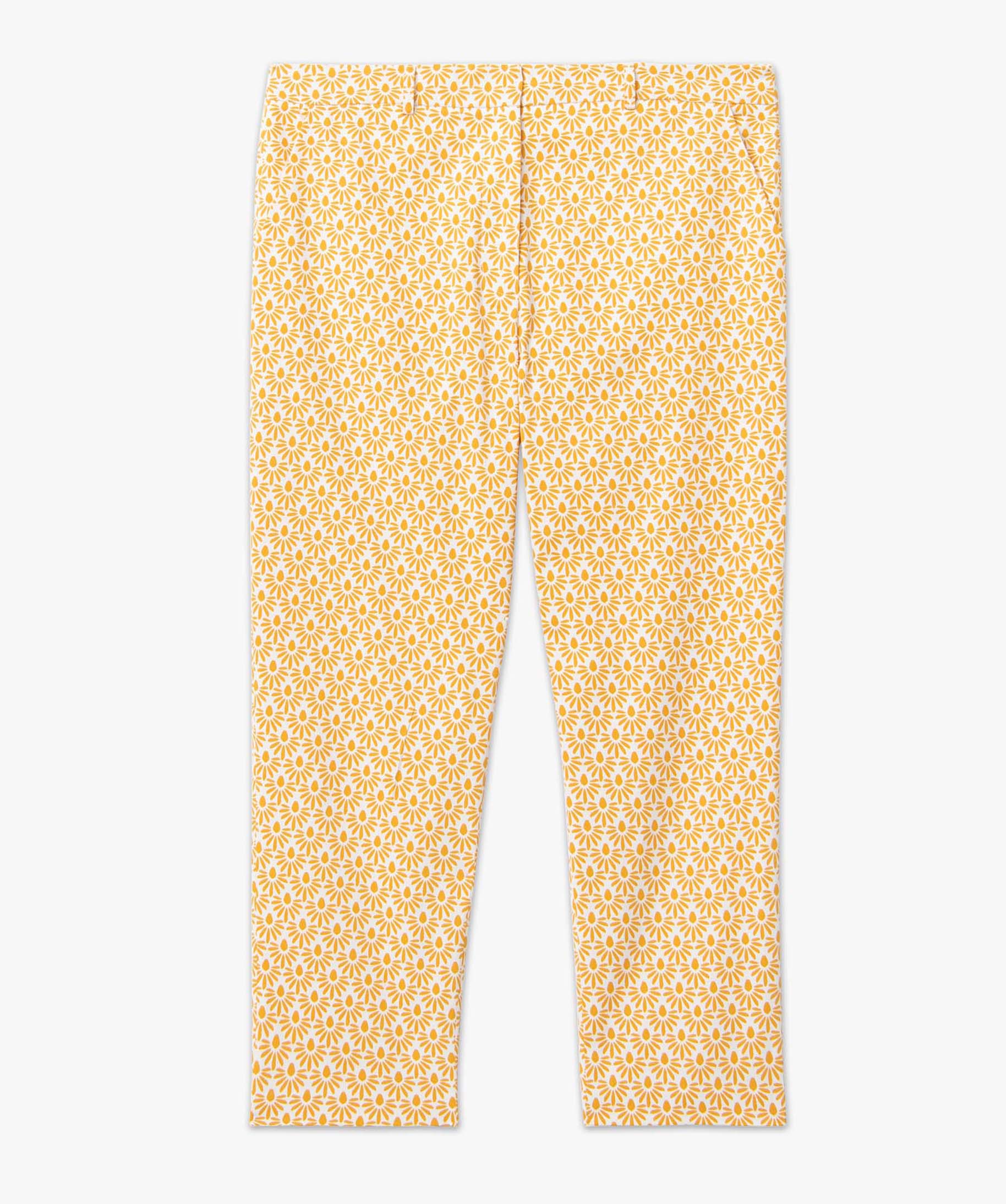 Pantalon femme grande taille extensible à motif imprime | GEMO