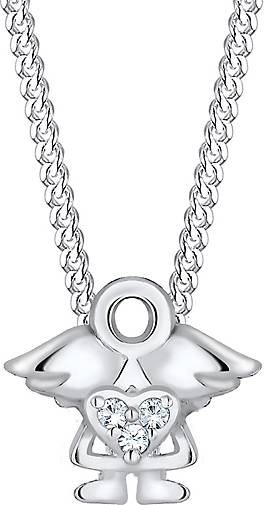 Elli Halskette Kinder Engel Kristalle 925 Silber