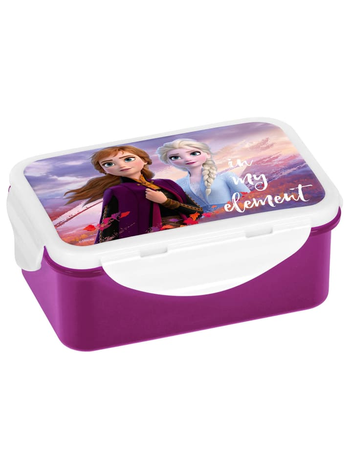 Geda Labels Brotdose Eiskönigin 2 Anna & Elsa in Lila - 16x10,5x6,5cm günstig kaufen onesize