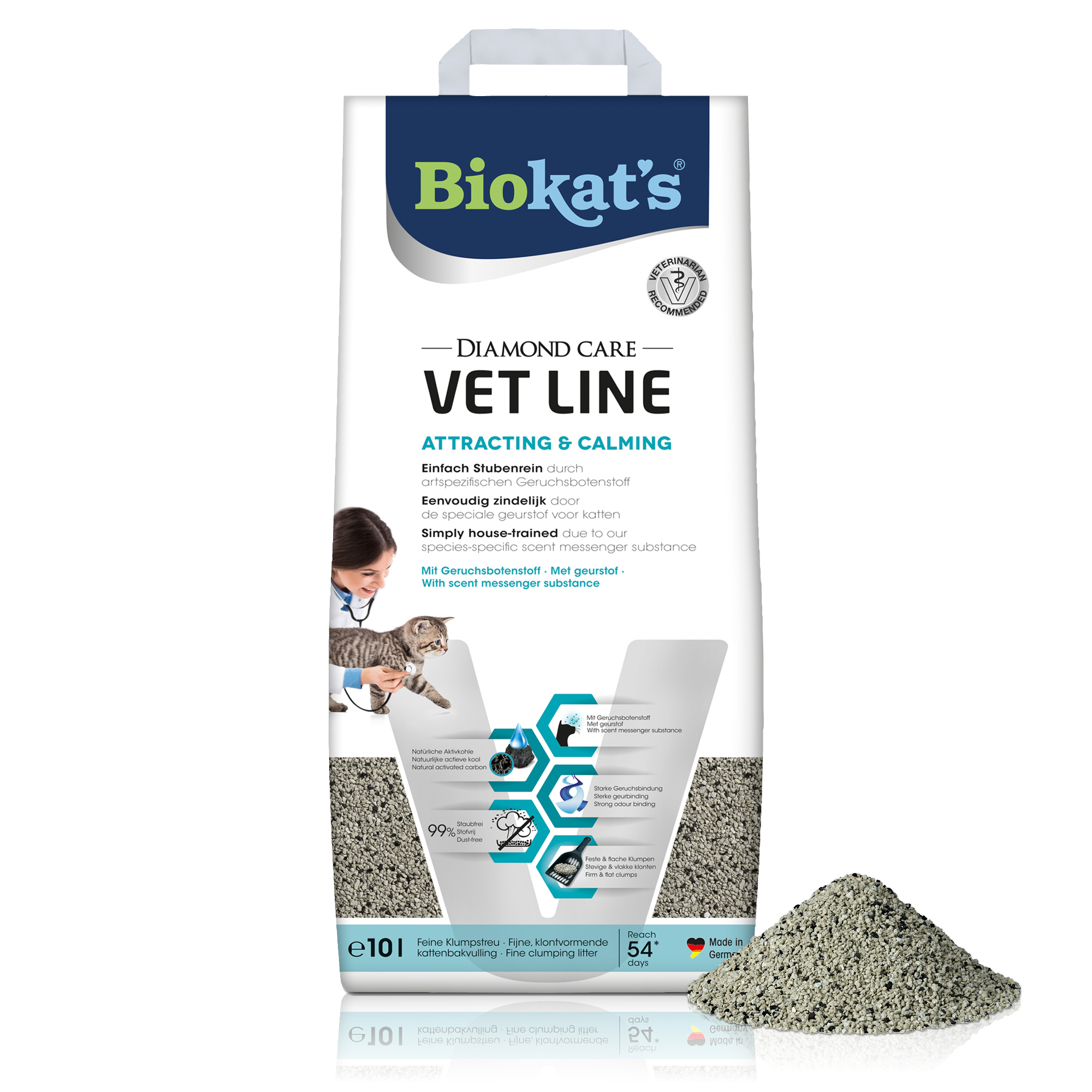 Biokat's Katzenstreu Biokat's Diamond Care VET LINE 10 l