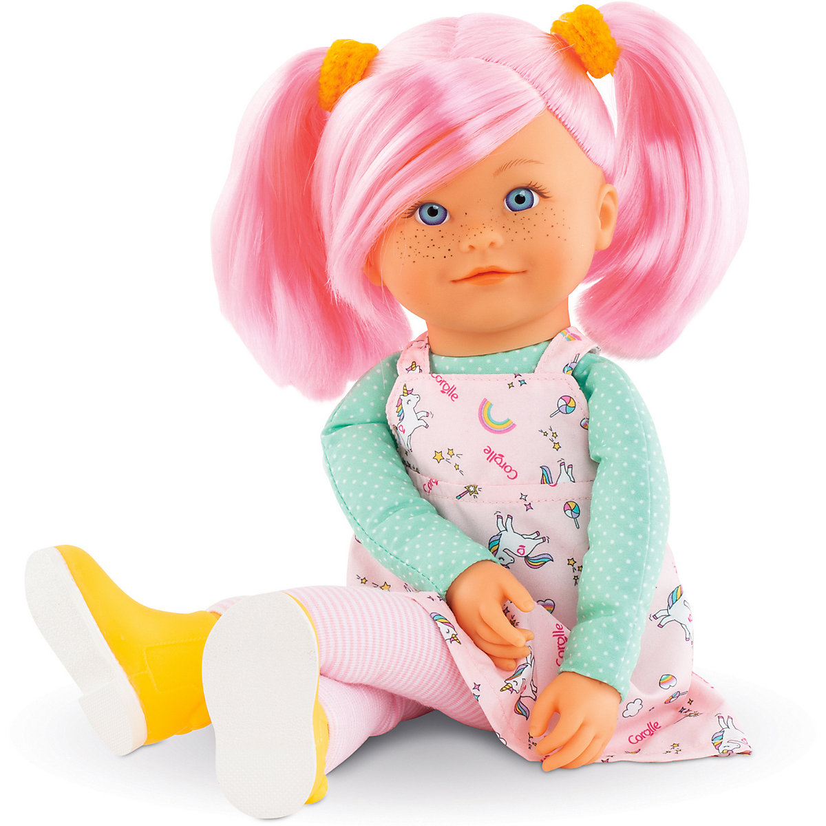 Corolle Rainbow Doll Praline mit zartem Vanilleduft mit Schlenkerbeinen 40cm