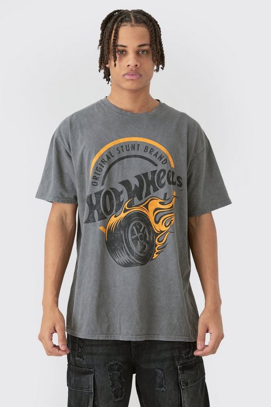 Oversize T-Shirt mit lizenziertem Hot Wheels Print
