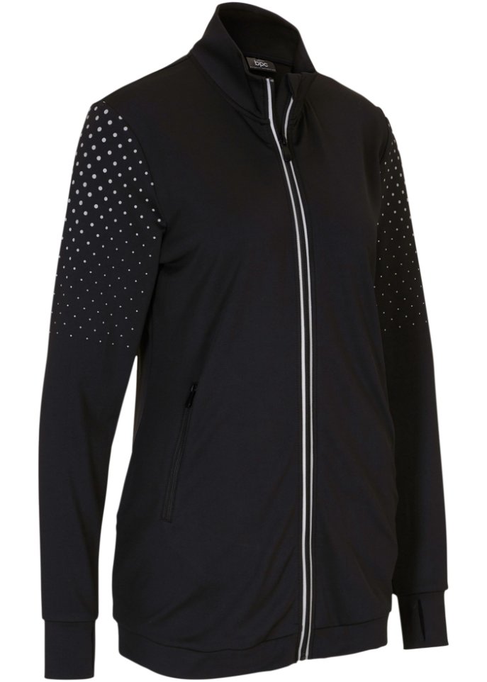 Thermo-Longjacke mit reflektierendem Druck