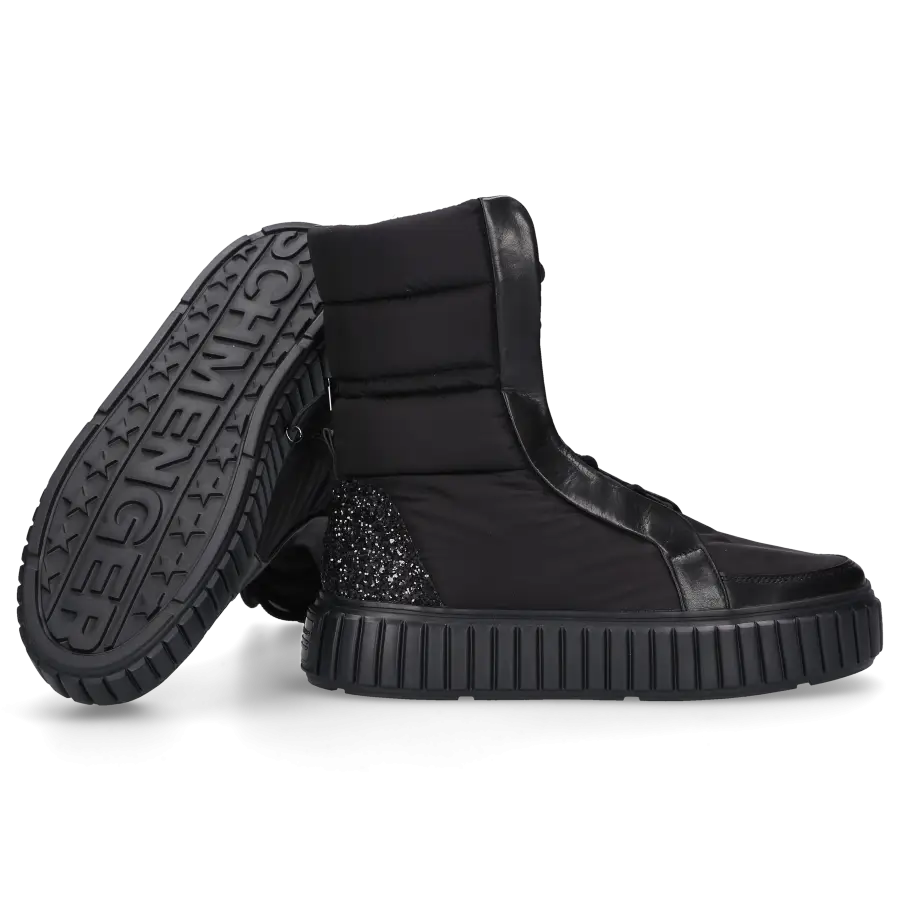Kennel & Schmenger - Schnürstiefeletten 25450 Kalbsleder Textil - schwarz