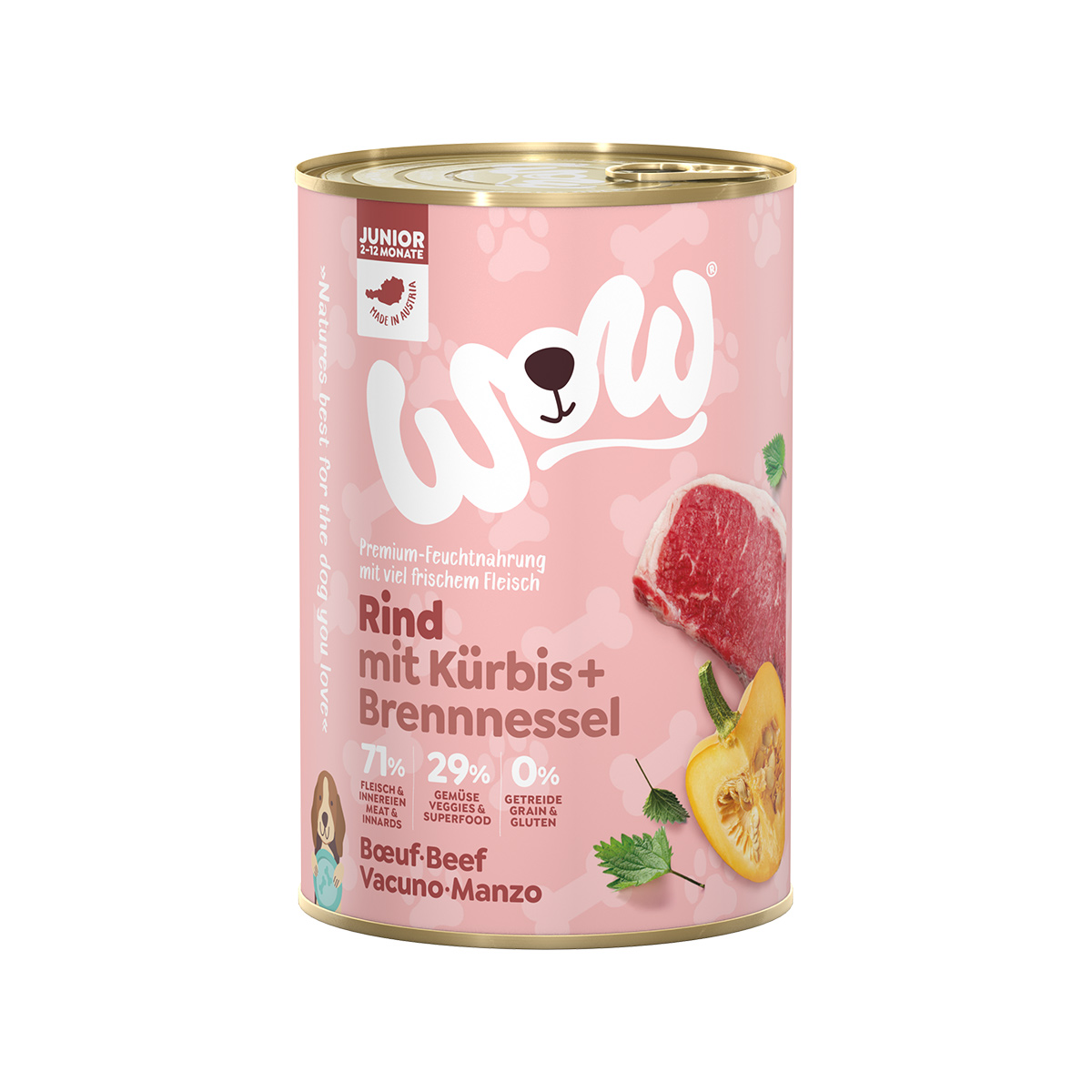 WOW Junior Rind mit Kürbis und Brennnessel kaufen bei ZooRoyal