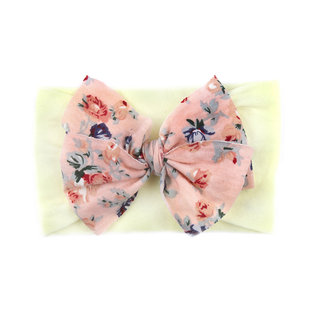 Elastisches Stirnband für Kinder Haarschmuck im Boho-Stil mit Blumen-Haarschmuck, Schleife für Kinder Haarschmuck