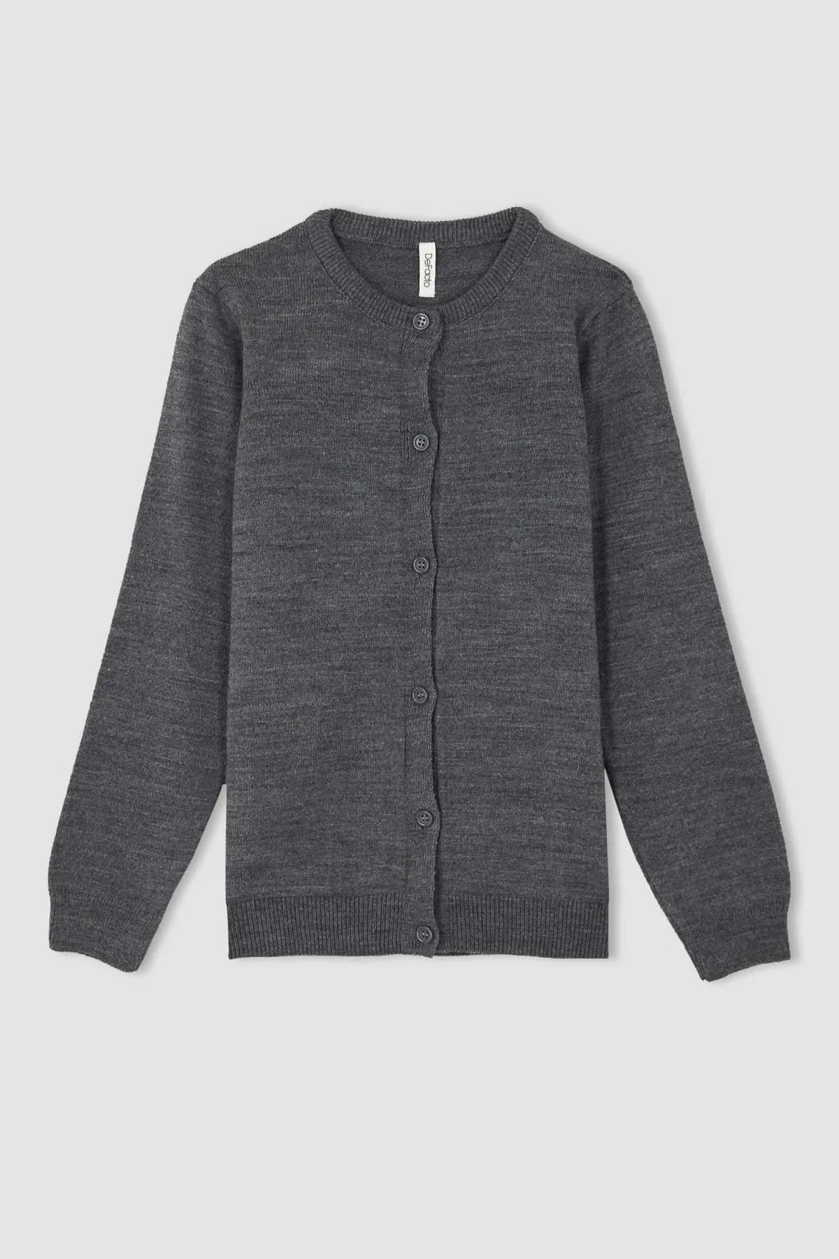 DeFacto  Mädchen-Strickjacke „Back to School“ mit Rundhalsausschnitt