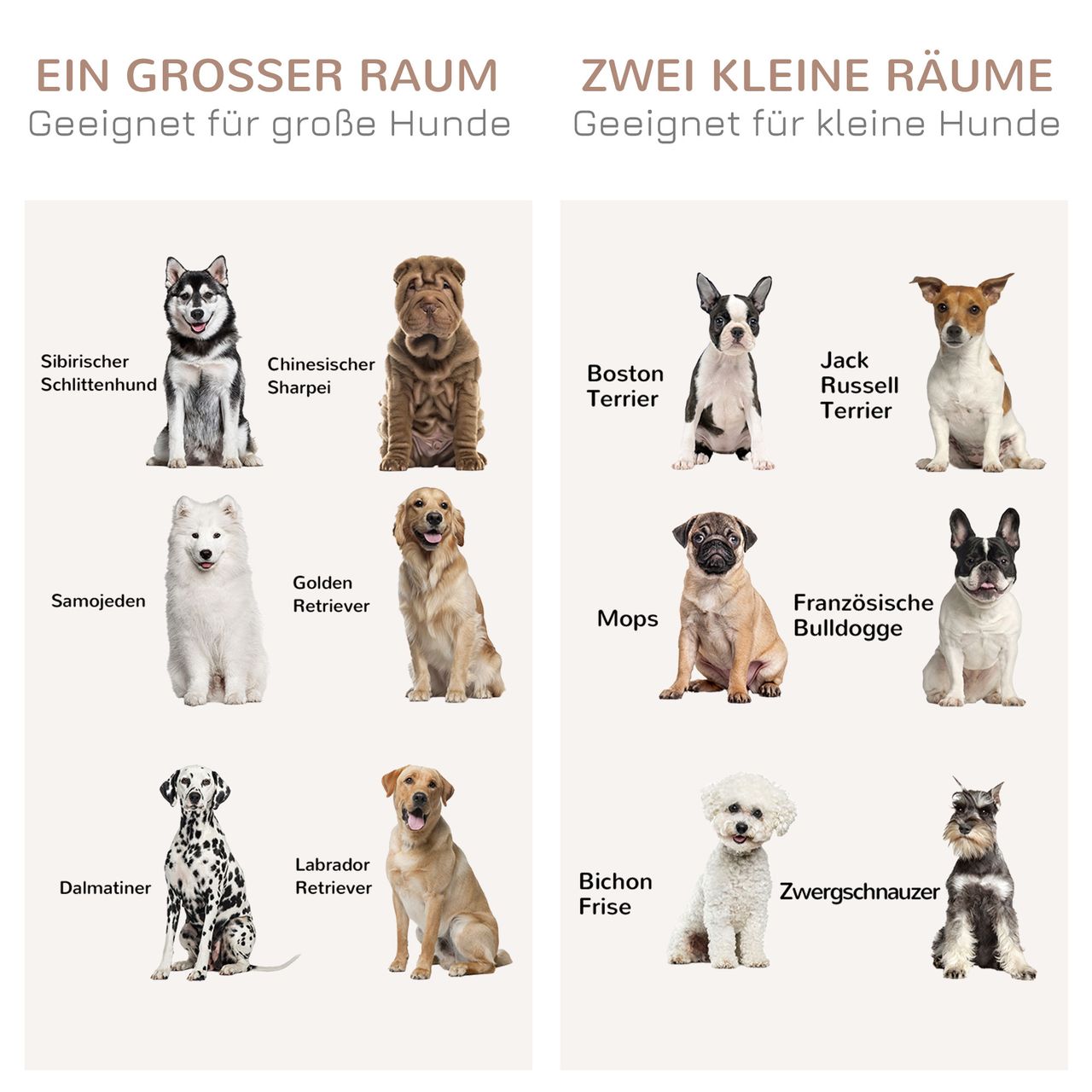 PawHut Hundekäfig Haustierkäfig mit herausnehmbarem Trennwand Hundehütte