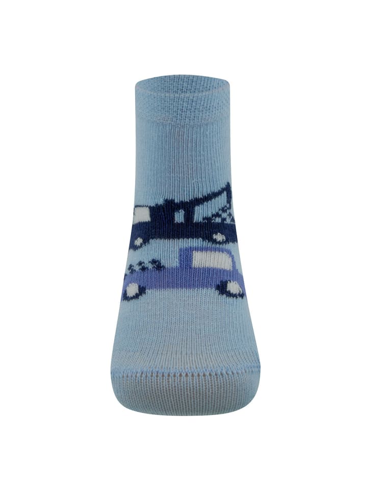 ewers 2er-Set Socken 2er Pack Baustellenfahrzeuge in aquamarin-latte günstig kaufen