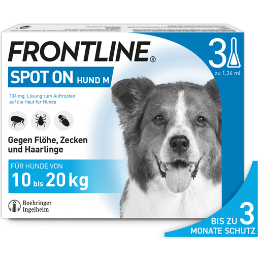FRONTLINE Spot on H 20 Lösung f.Hunde  3 St  Lösung
