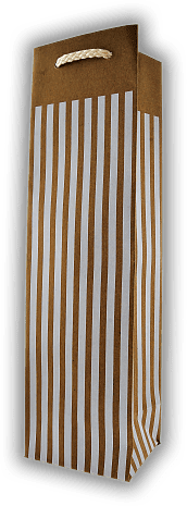 Geschenktaschen 1er Kraftpapier Streifen weiß/natur Geschenktaschen 1er Kraftpapier Streifen weiß/natur Verkauf nur bei gleichzeitiger Abnahme von entsprechender Menge Wein oder Spirituosen