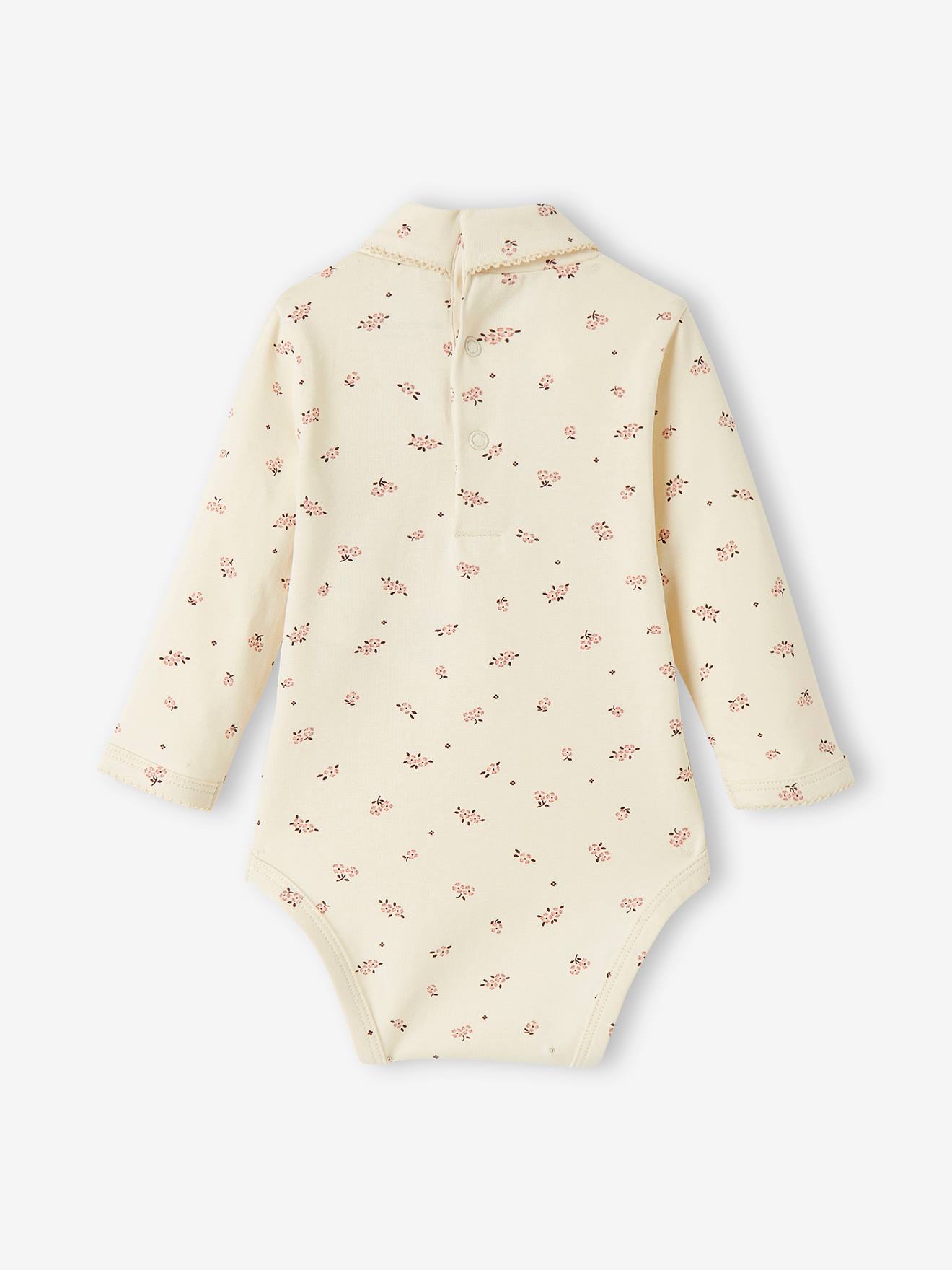 Vertbaudet 2er-Pack Baby Bodys, Langarm Oeko-Tex - rosa