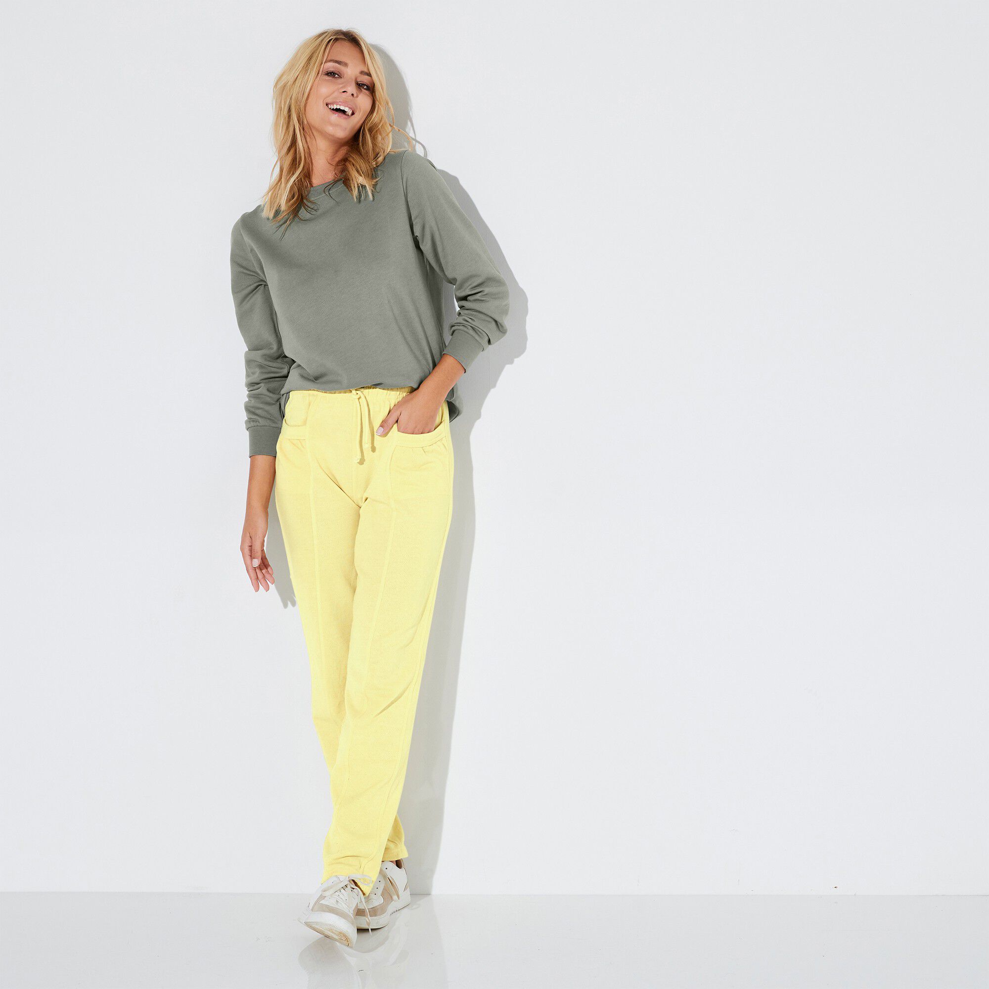 Pantalon jogging, molleton gratté
