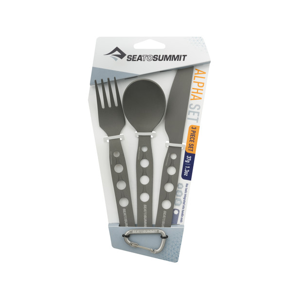ALPHASET 3PC CUTLERY SET - Campinggeschirr