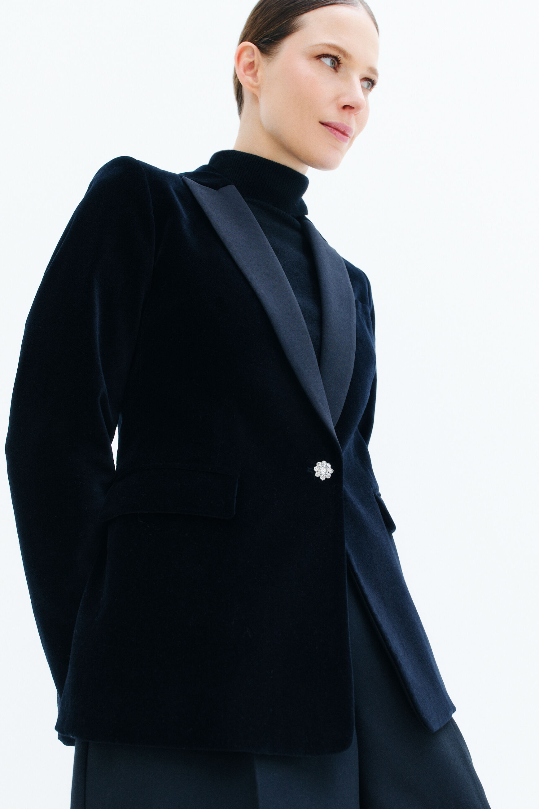 blazer aurora noir femme