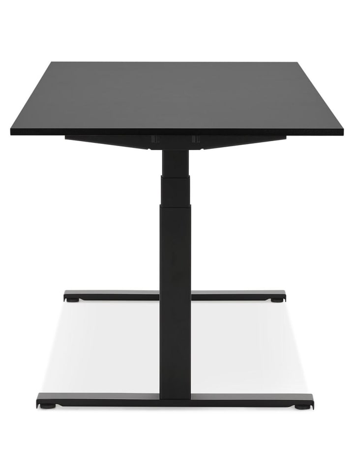 KADIMA DESIGN Schreibtisch 140x70 cm elektrisch höhenverstellbar ergonomisch in Schwarz günstig kaufen