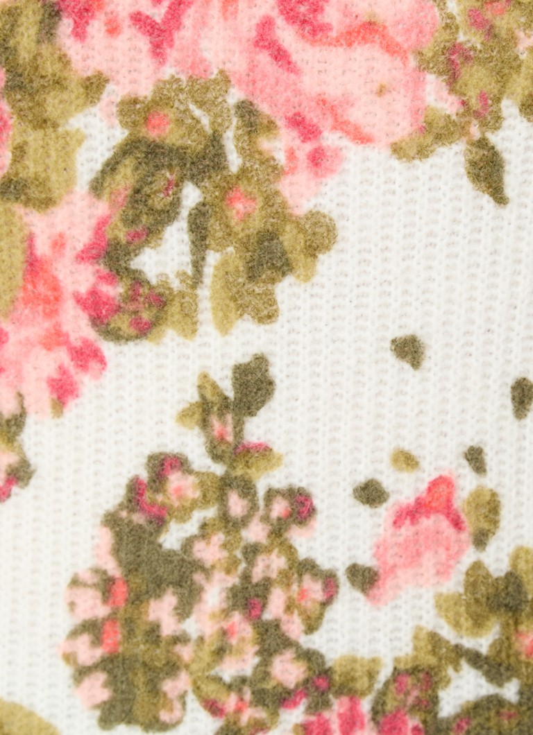 Pulover Benetton tricotat fin cu amestec de lână și imprimeu floral.