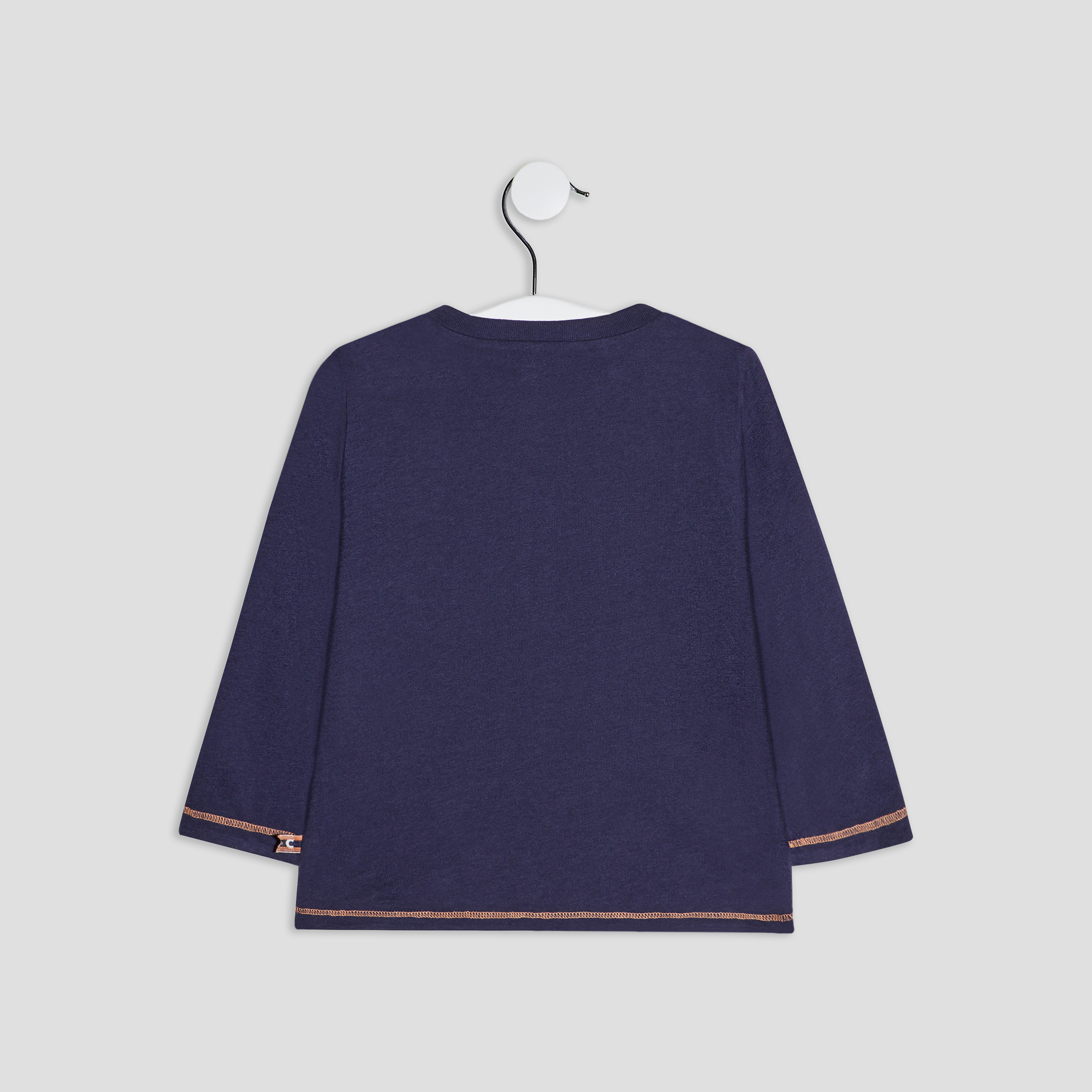 T-shirt manches longues bleu marine bébé garçon | La Halle