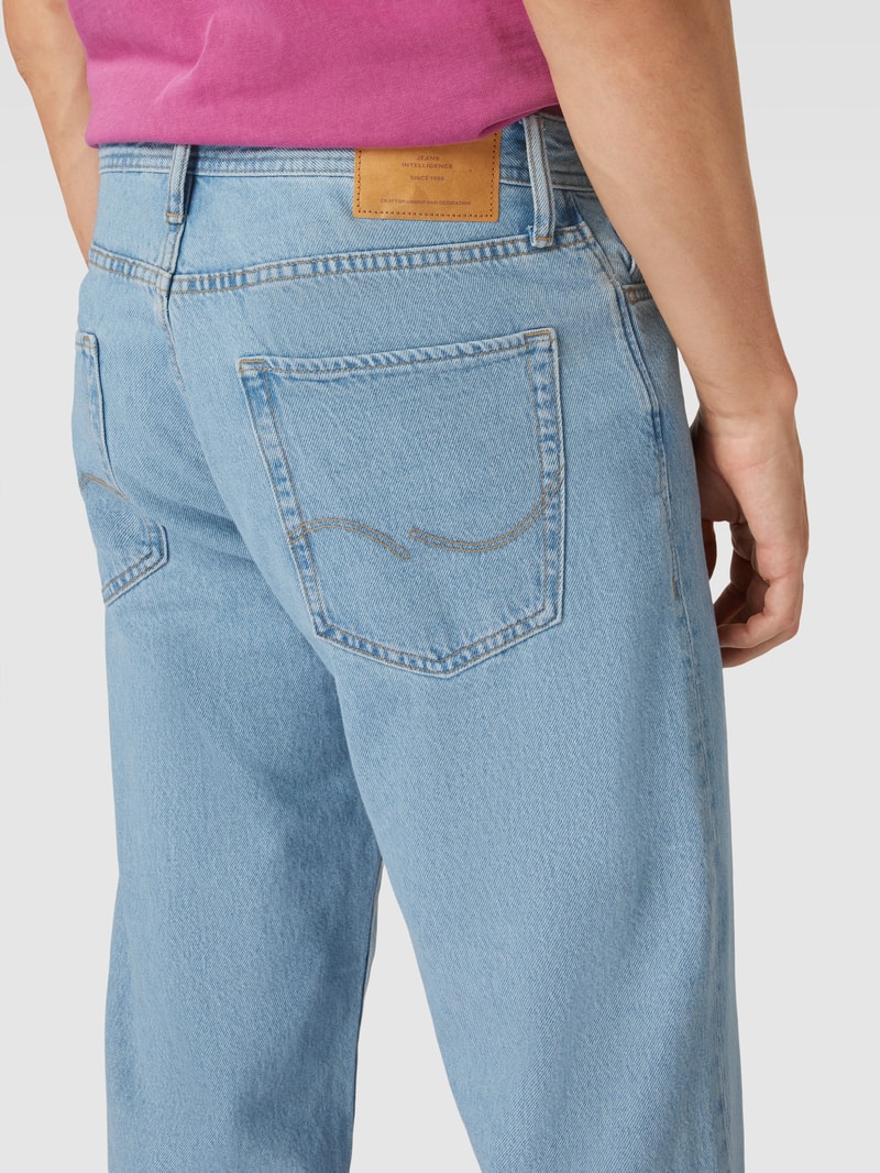 Jeans mit 5-Pocket-Design Modell 'ALEX' in dunkelblau