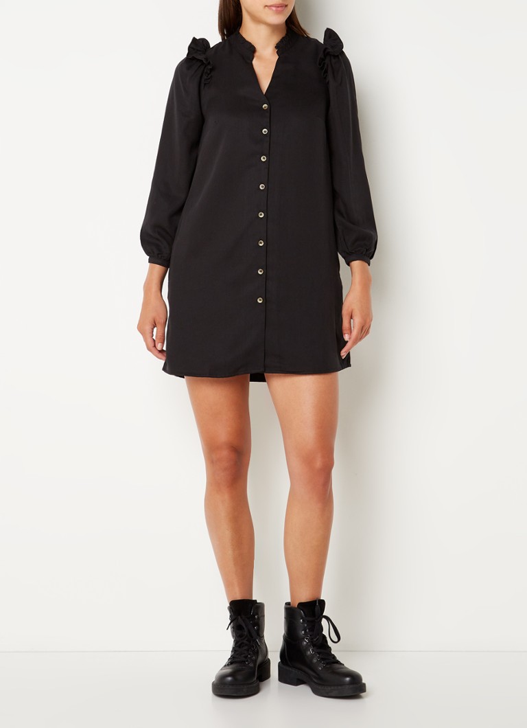 Abito corto a blusa in lyocell modello Katie di Whistles con volant