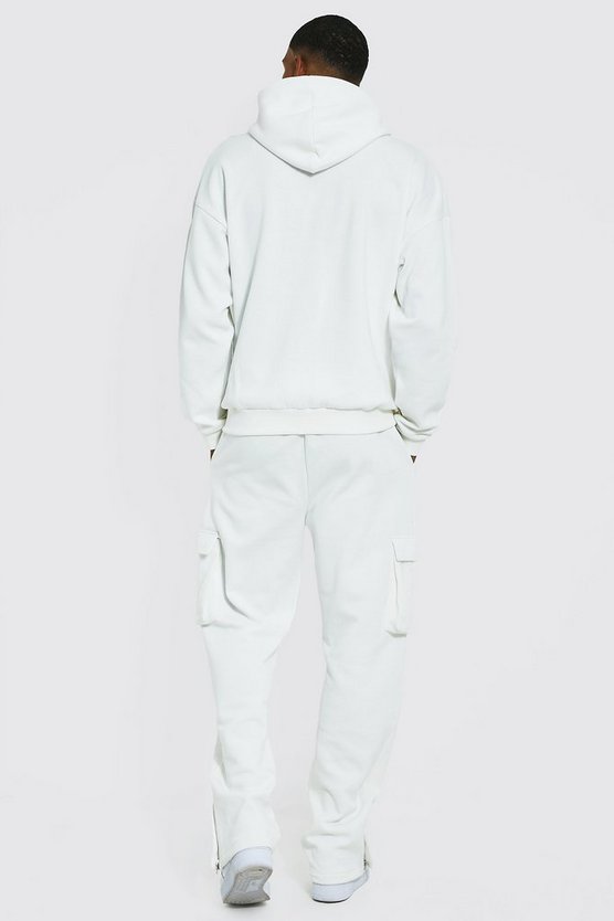 Tall Hoodie mit Reißverschluss und Heratless-Print