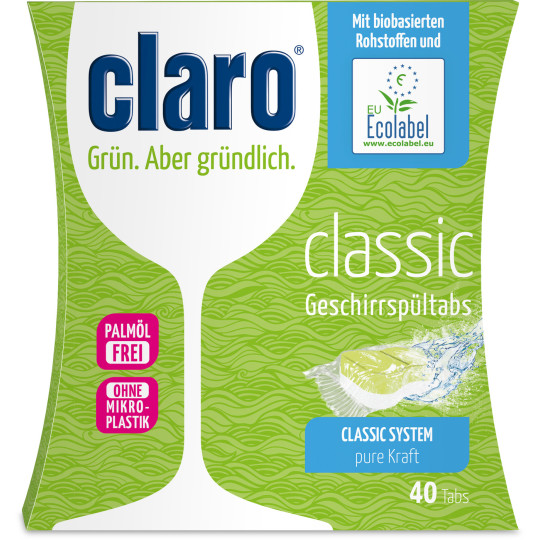 Claro Classic Geschirrspültabs 40ST