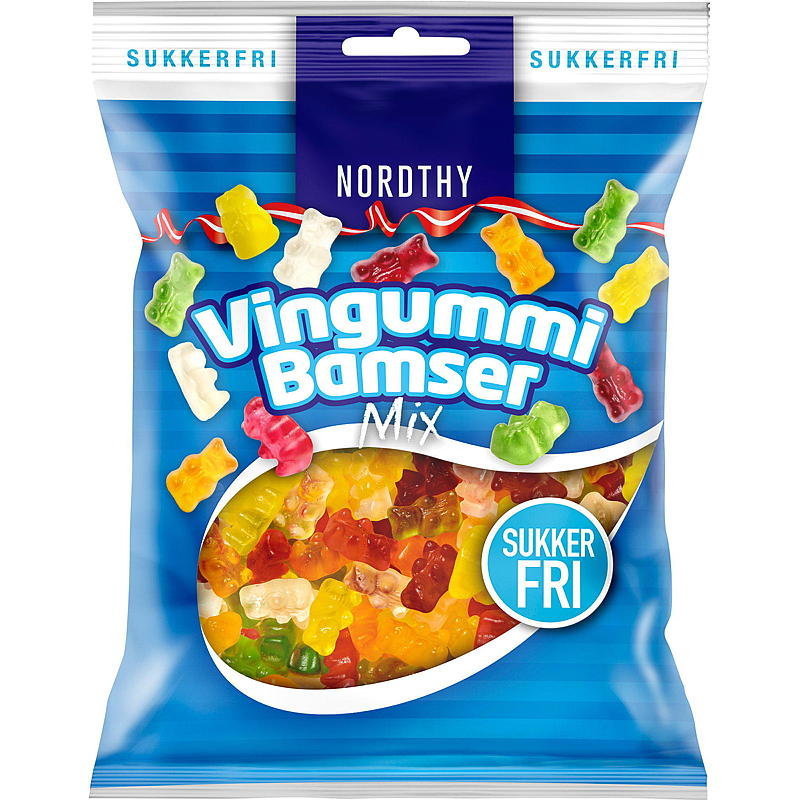 Vingummi bamser 80 g sukkerfri