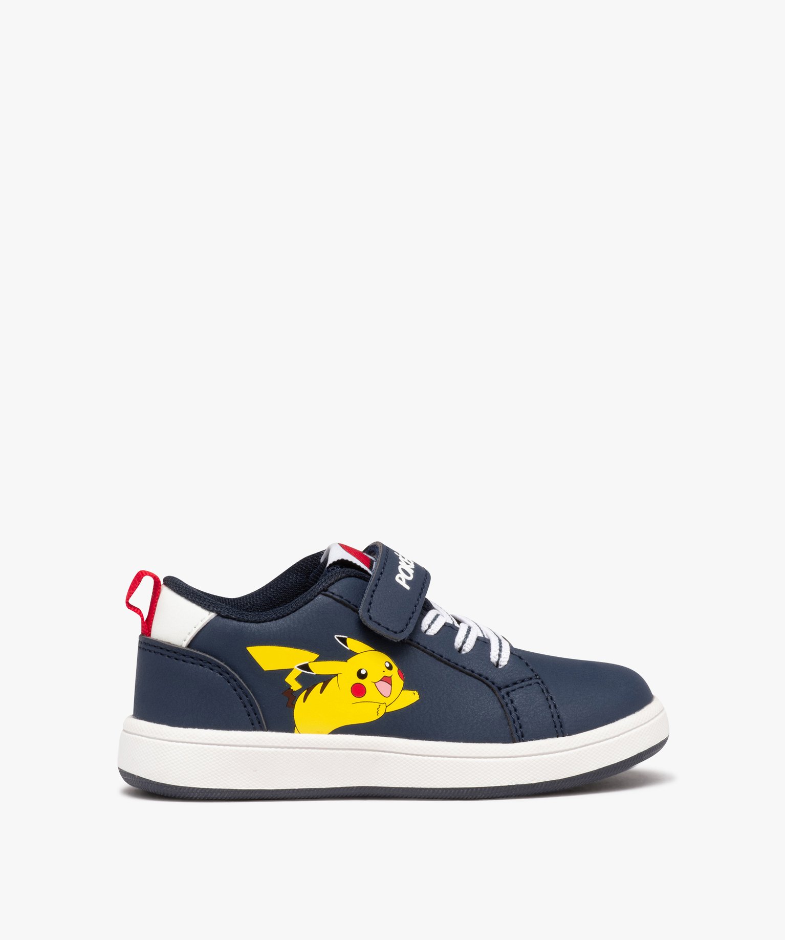 Baskets Garçon à tige basse en matière mate - Pokémon marine | GEMO