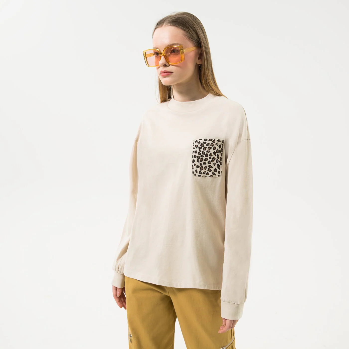 VANS T-SHIRT LS ANIMAL MIX LS TEE OATMEAL Beige