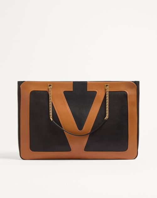 Valentino Garavani Viva Superstar Bolsa grande de couro napa