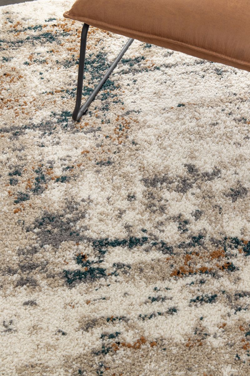 Webteppich Bedouin Creme-Blau-Grau 120 x 170 cm