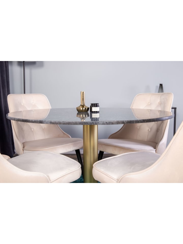 ebuy24 Essgruppe Estelle 17 (5-teilig) Beige 106 x 106 cm günstig kaufen onesize