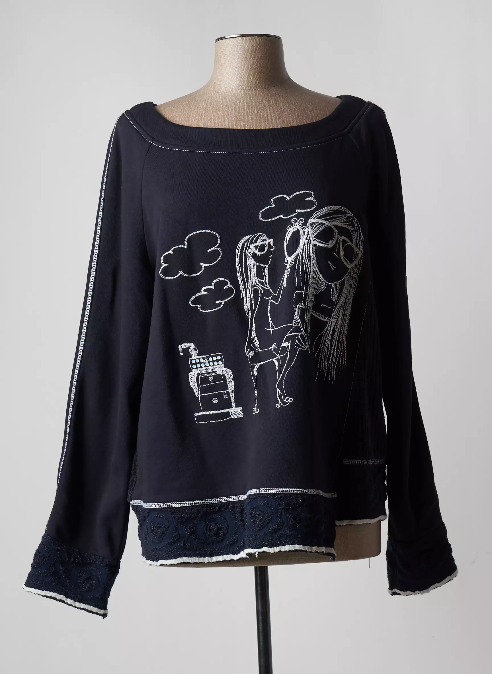 Elisa Cavaletti Sweats Femme couleur bleu