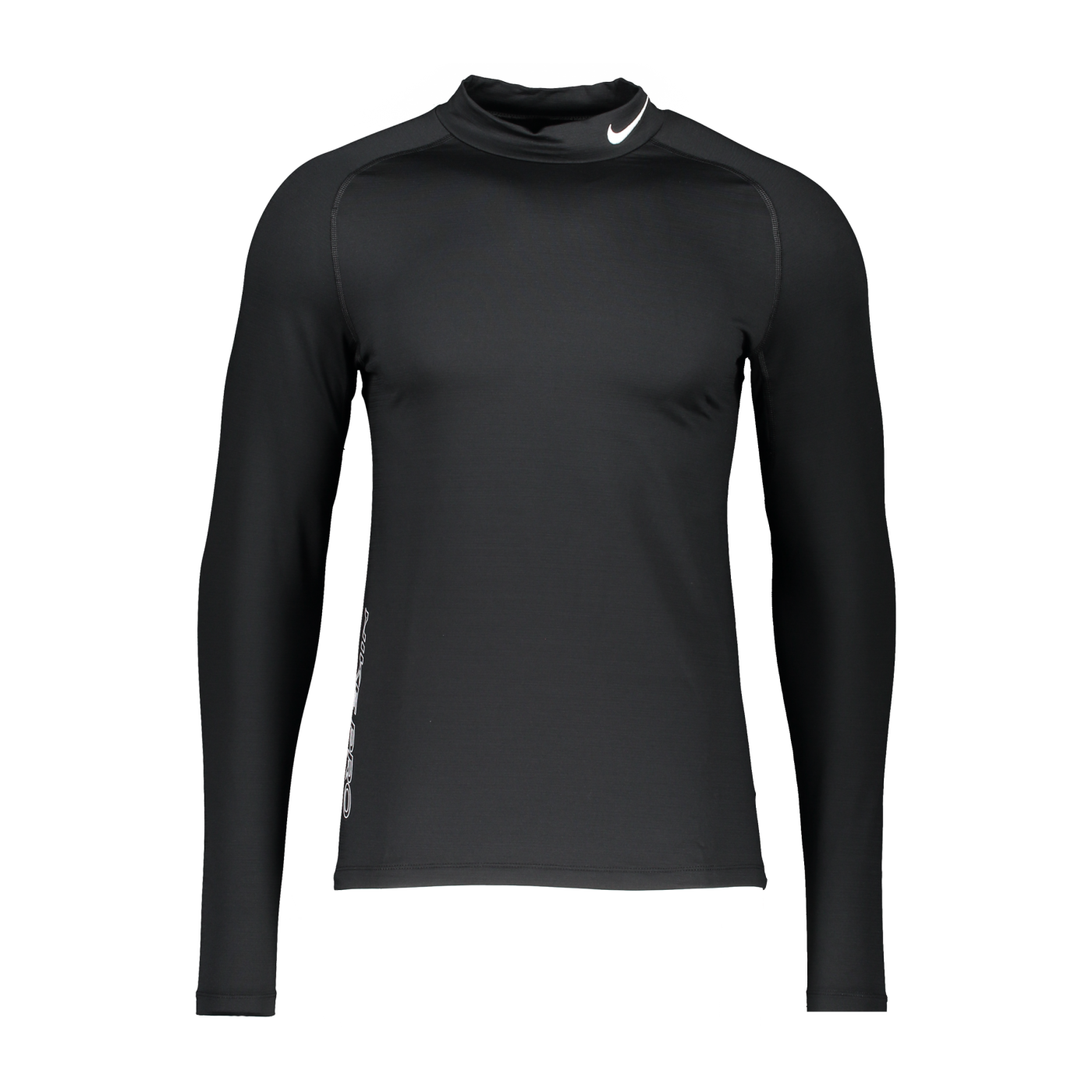 Nike Pro Warm Mock Sweatshirt Schwarz Weiss F010