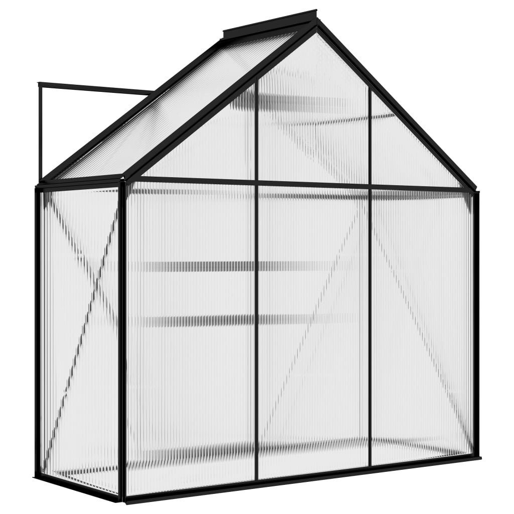 vidaXL Gewächshaus Gewächshaus Anthrazit Aluminium 1,33 m²
