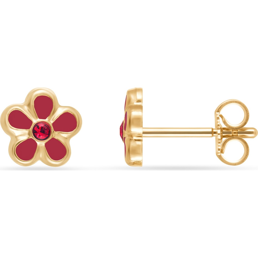 FAVS Boucles d'oreilles à fermoir à poussette 375 Or jaune Boucles d'oreilles