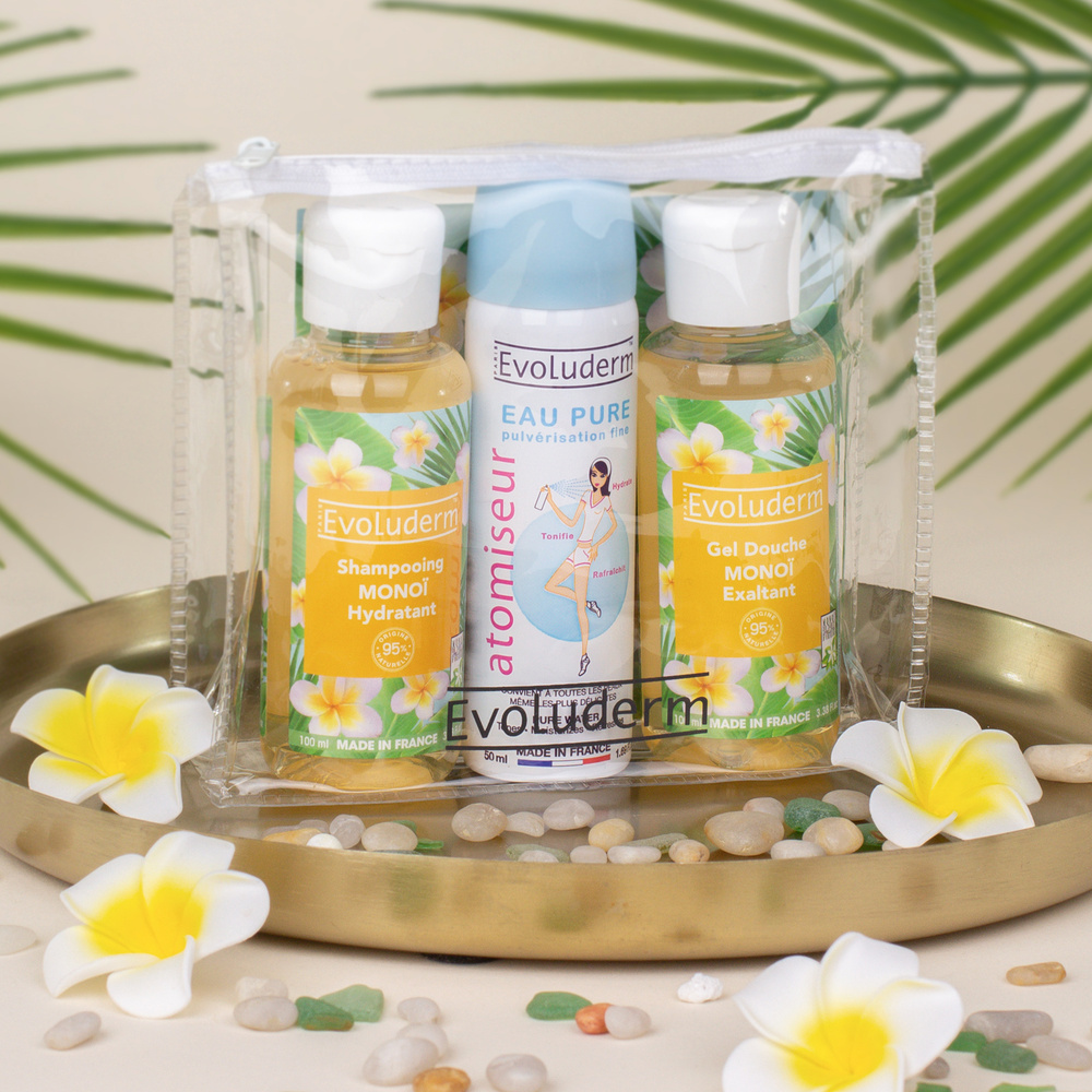evoluderm Trousse Voyage Fraicheur Monoï Trousse