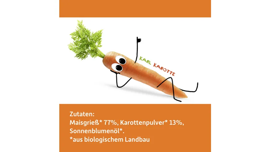 Freche Freunde Bio Knusper-Flips Karotte 30 g