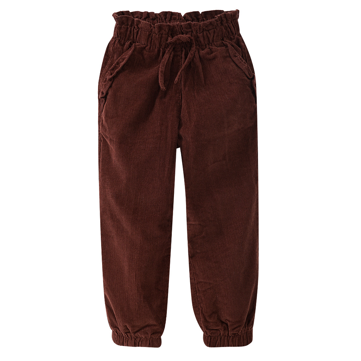 Mädchen Cordhose im Paperbag-Stil