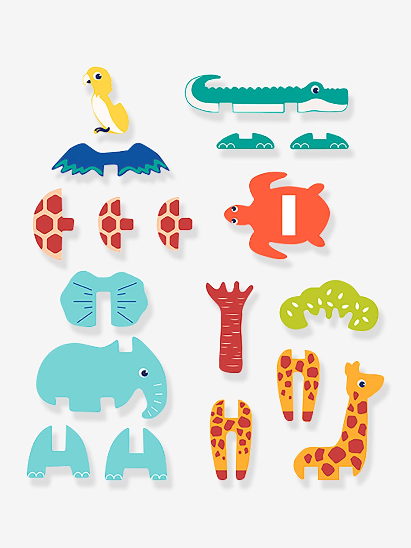 Ludi Baby 3D-Puzzle LUDI, 18 Teile - mehrfarbig